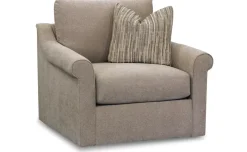 Havertys Alaina Swivel Chair New