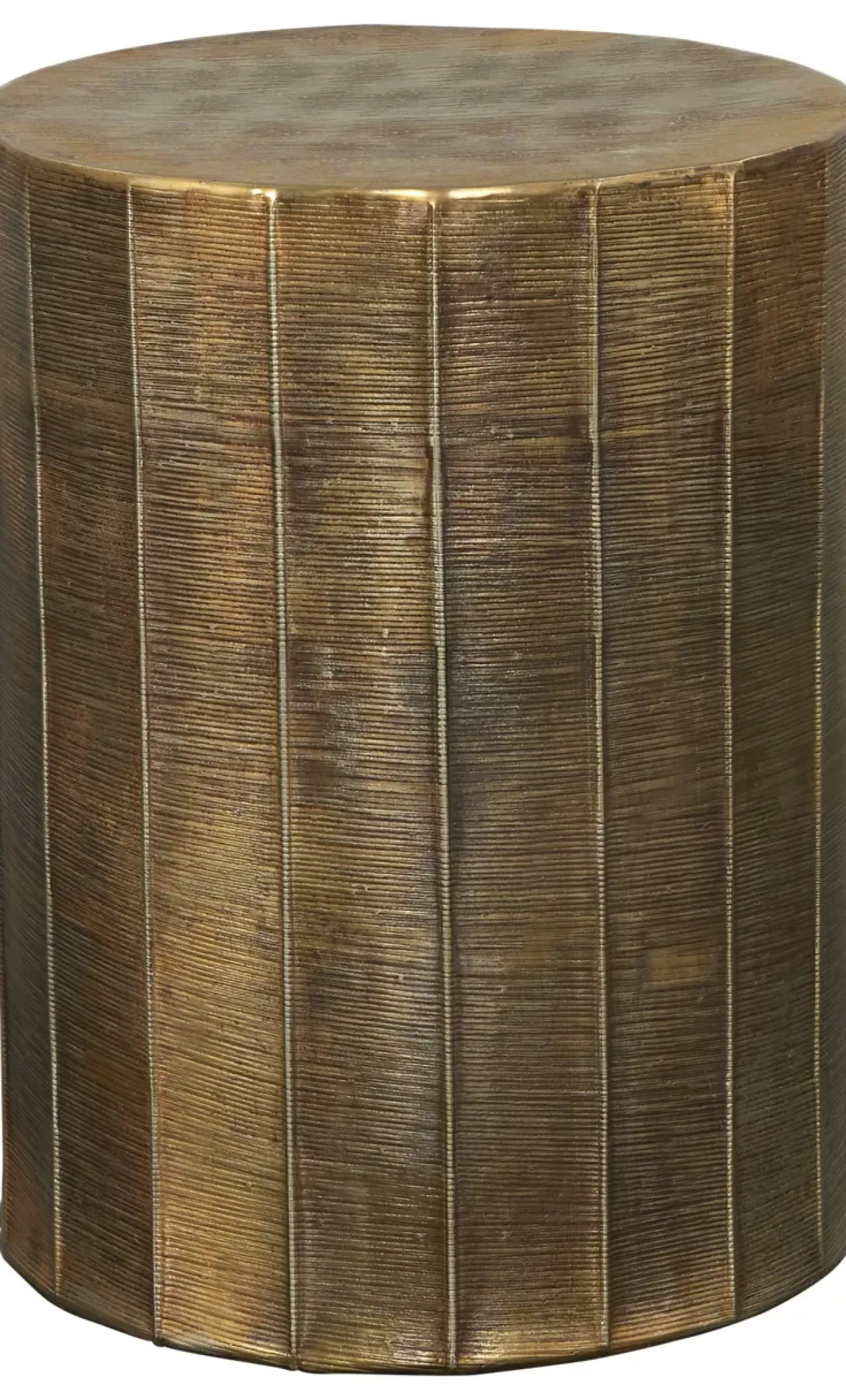 Havertys Alexandria End Table Antique Gold