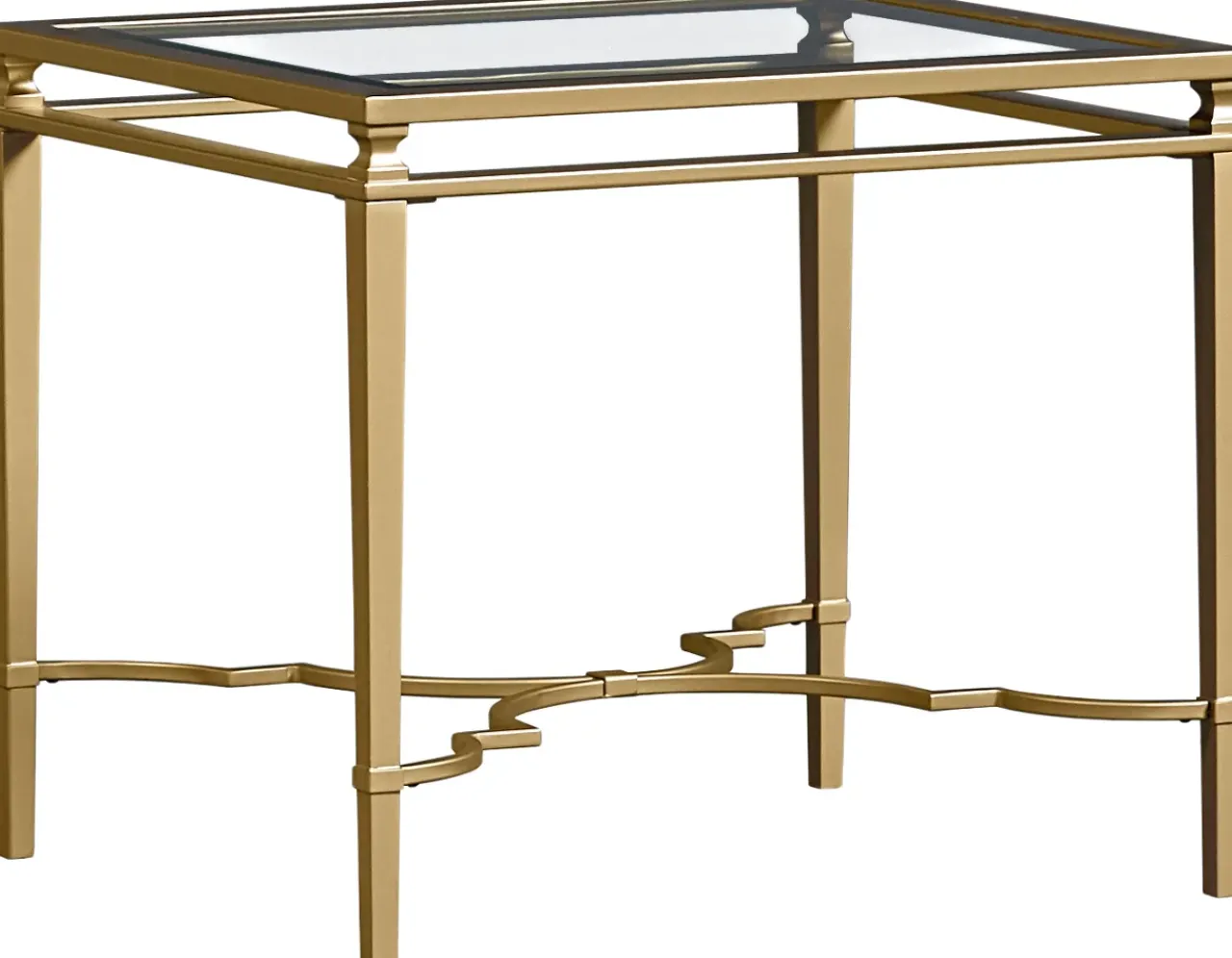 Havertys Amani End Table Gold Sale