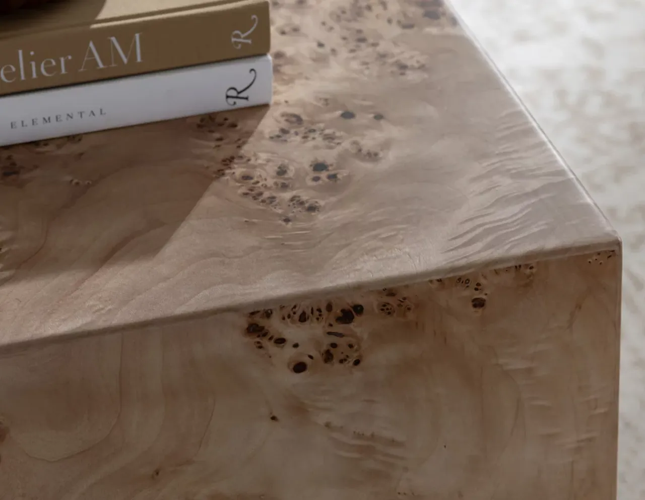 Havertys Anissa Burl Wood Coffee Table