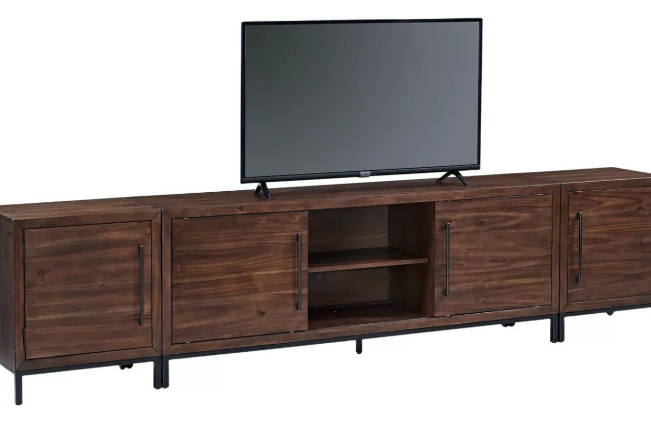 Havertys Archer Large Entertainment Console Macchiato