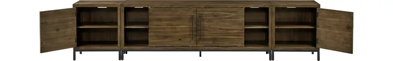 Havertys Archer Large Entertainment Console Macchiato