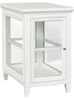 Havertys Arlington Chairside Table White Discount