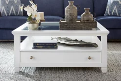 Havertys Arlington Coffee Table White