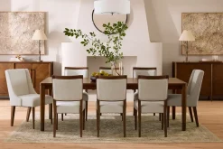 Havertys Ashford Park Host Chair Classic Walnut Outlet