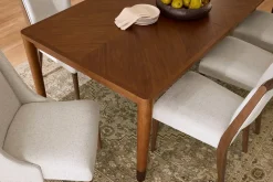 Havertys Ashford Park Host Chair Classic Walnut Outlet