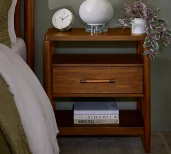 Havertys Ashford Park Nightstand Classic Walnut Outlet