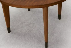 Havertys Ashford Park Round Dining Table Classic Walnut Sale