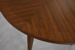 Havertys Ashford Park Round Dining Table Classic Walnut Sale