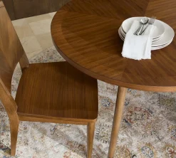 Havertys Ashford Park Round Dining Table Classic Walnut Sale