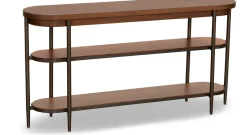 Havertys Ashford Park Sofa Table Classic Walnut Sale