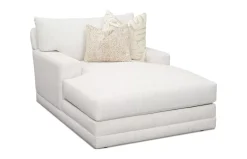 Havertys Audrey Chaise Zuri Natural Clearance