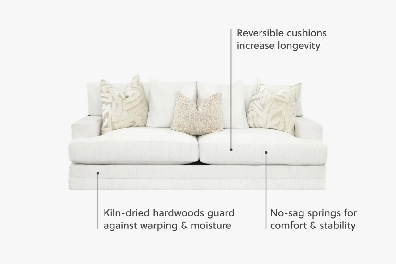 Havertys Audrey Sofa Zuri Natural