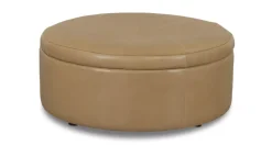 Havertys Audrey Storage Ottoman Brighton Dune Clearance