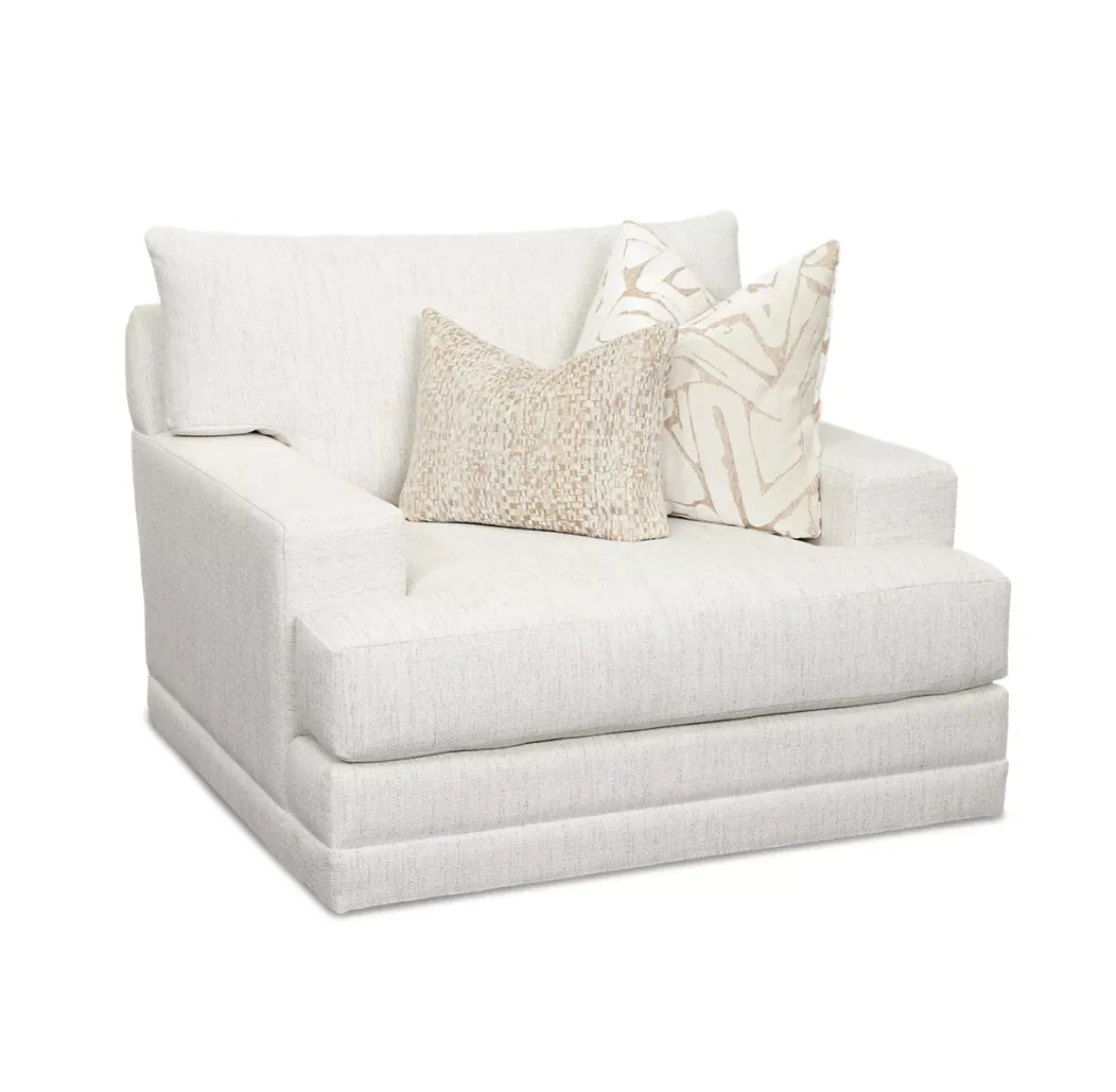Havertys Audrey Swivel Chair Zuri Natural Sale
