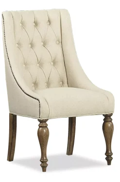 Havertys Avondale II Tufted Dining Chair Vintage Oak Sale