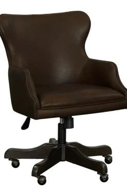 Havertys Barnes Desk Chair Old Saddle Cocoa Online