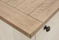 Havertys Barrington Server Antique Oak and Matte Black