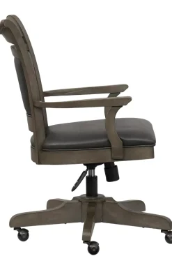 Havertys Baylor Desk Chair Grey Washed Online