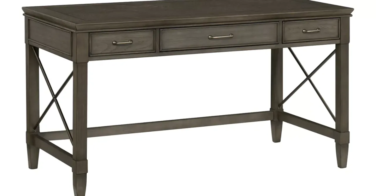Havertys Baylor Writing Desk Grey Washed Best