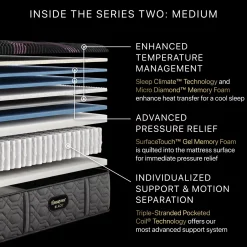 Havertys Beautyrest Black Quilted Series 2 Medium Mattress Best