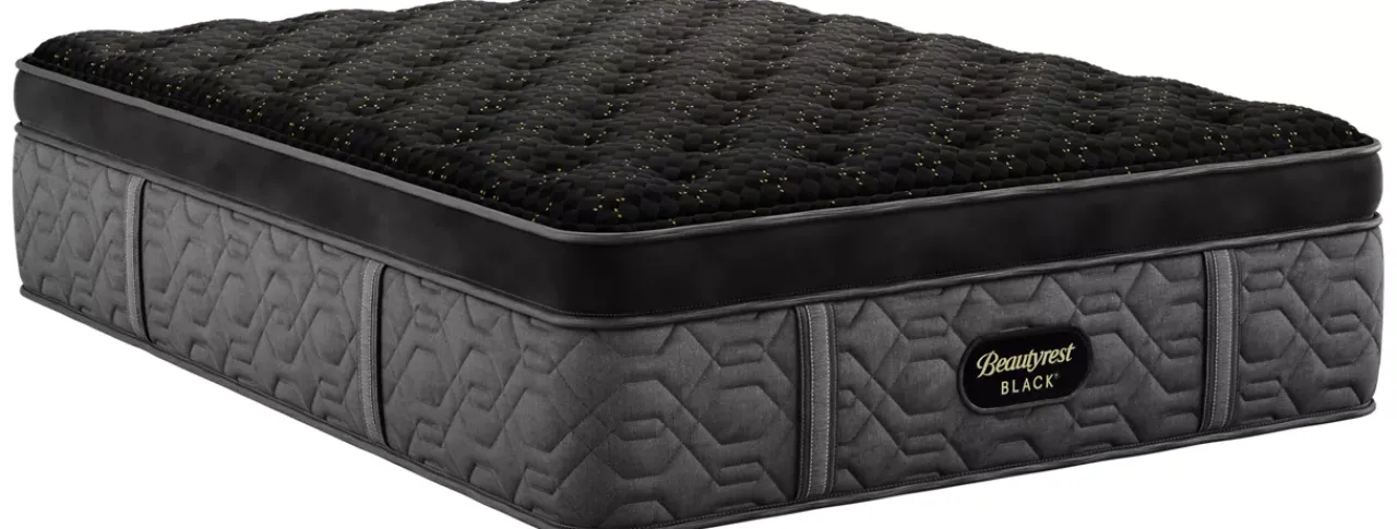 Havertys Beautyrest Black Quilted Series 4 Plush Summit Pillow Top Mattress Clearance