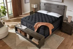 Havertys Beautyrest Black Quilted Series 4 Plush Summit Pillow Top Mattress Clearance