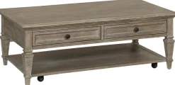 Havertys Beckley Coffee Table Dovetail Grey Outlet