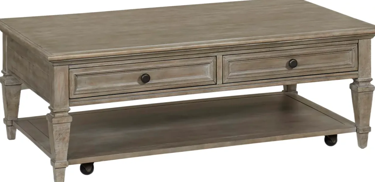 Havertys Beckley Coffee Table Dovetail Grey Outlet