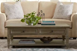 Havertys Beckley Coffee Table Dovetail Grey Outlet