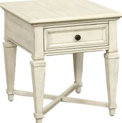 Havertys Beckley End Table Alabaster Online