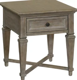 Havertys Beckley End Table Dovetail Grey Online