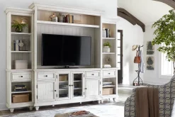 Havertys Beckley Entertainment Wall Alabaster Discount