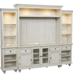 Havertys Beckley Entertainment Wall Alabaster Discount