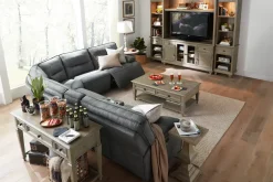 Havertys Beckley Entertainment Wall Dovetail Grey