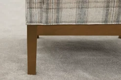 Havertys Betsey Accent Chair Chequered Oyster Clearance