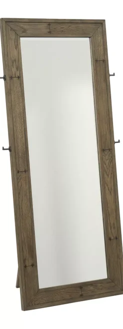 Havertys Boulder Creek Floor Mirror Weathered Oak Discount