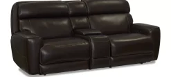 Havertys Branson Loveseat with Console Outlet