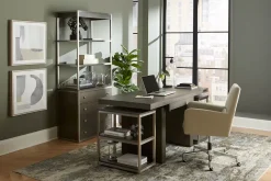 Havertys Bretton Shelf Unit Dark Grey Online