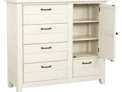 Havertys Briar Lake Door Chest Antique White Online