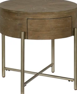 Havertys Brixton End Table Moroccan Clay Hot