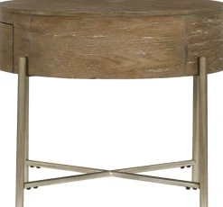 Havertys Brixton End Table Moroccan Clay Hot