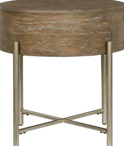 Havertys Brixton End Table Moroccan Clay Hot