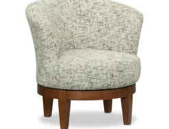 Havertys Camilla Barrel Swivel Chair Canyon Outlet