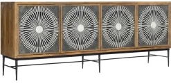 Havertys Camille Entertainment Center Medium Brown Outlet