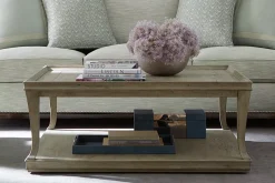 Havertys Candler Park Coffee Table Burnished Grey