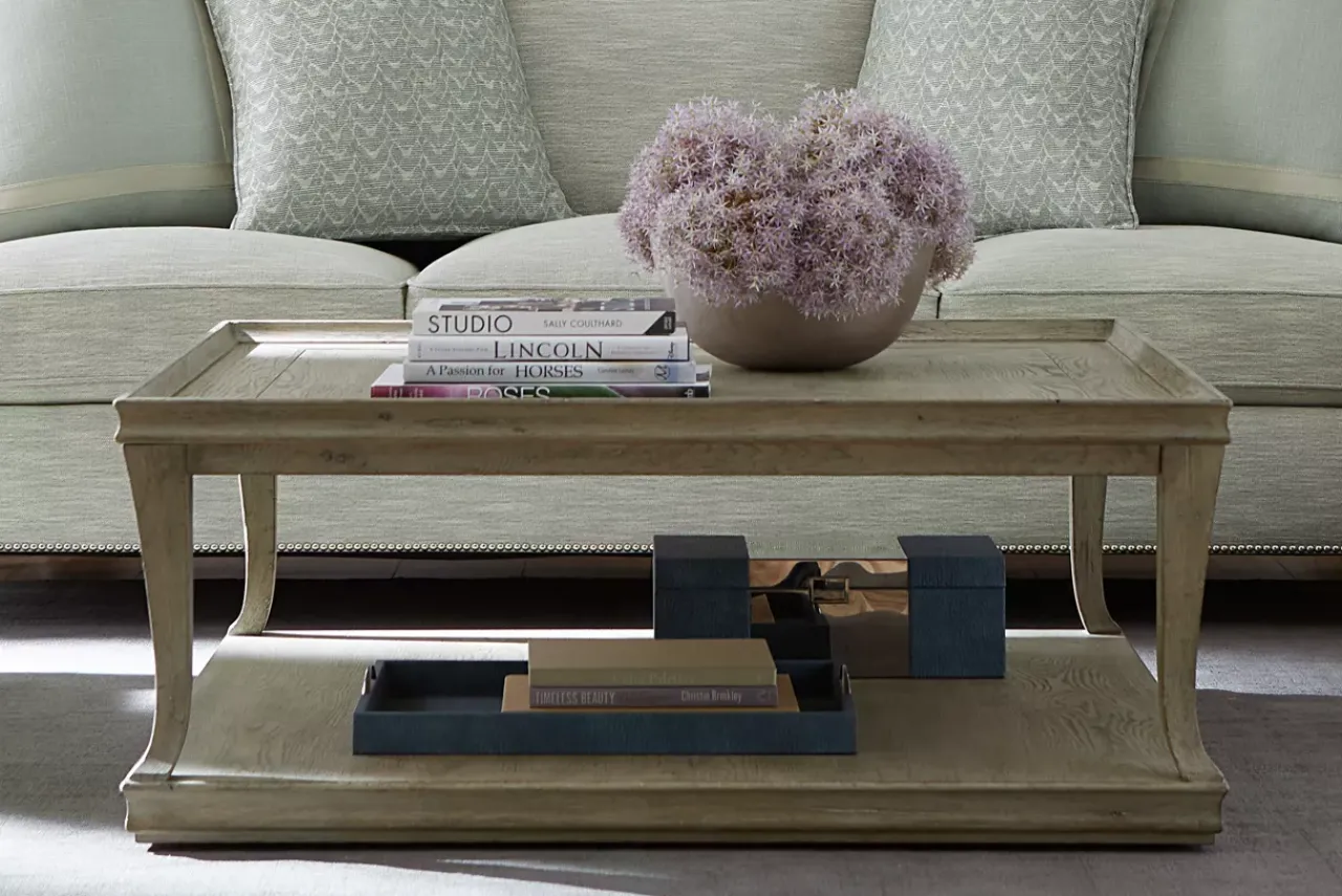 Havertys Candler Park Coffee Table Burnished Grey