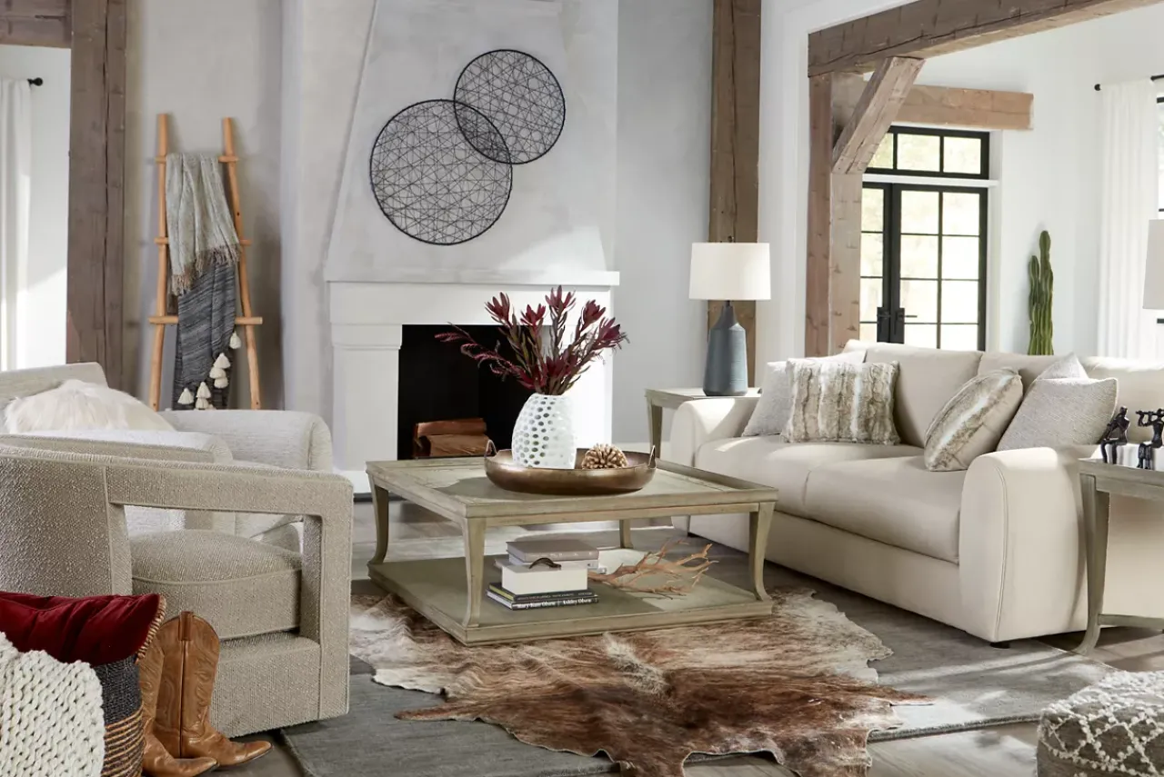 Havertys Candler Park Coffee Table Burnished Grey