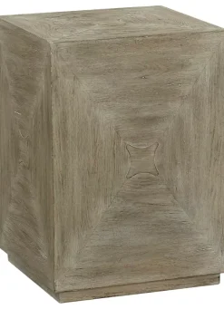 Havertys Candler Park Cube Accent Table Burnished Grey Sale