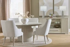 Havertys Cascade Host Chair Champagne Clearance